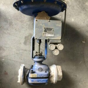 Kieley & Mueller 2" Stainless Pneumatic Actuated Plug Valve w/ Positioner