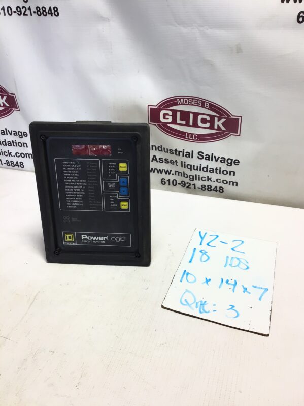 Square D PowerLogic VPM-277-C1 Circuit Monitor 288VAC 120VAC - Image 9