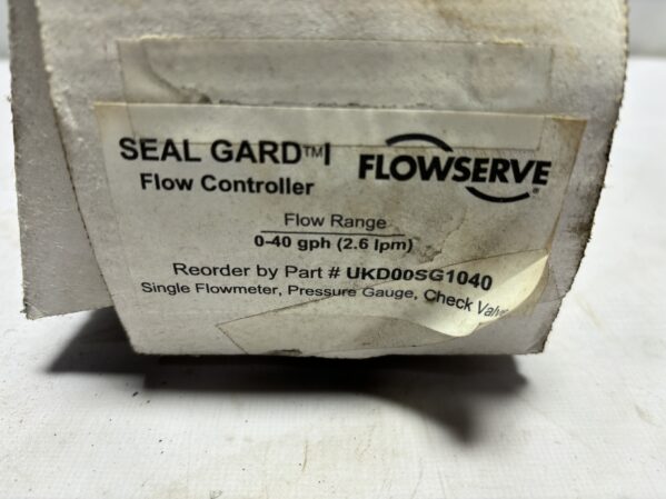Seal Gard Flow Meter Flow Range 0-40 GPH (2.6 lpm) PN: UKD00SG1040