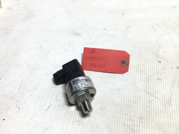 he Wika ECO-1 pressure transmitter you've mentioned has the following specifications: Pressure Range: 0-25 PSI Output Signal: 4-20 mA Power Supply: 10-30 VDC Serial Number: 4931711 Part Number: 8392386 This transmitter is designed to measure pressures within the specified range and provide a 4-20 mA output signal proportional to the measured pressure. It operates with a power supply voltage between 10 and 30 volts DC.
