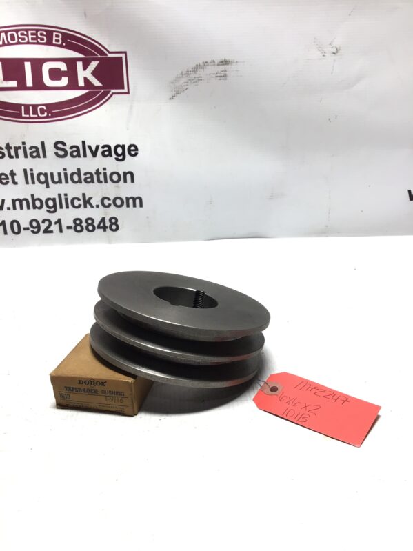 Dodge Taper Lock Sheave Bushing Double Groove Pulley 1610 1-9/16