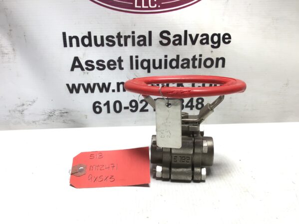 1/2 8450 02 FS OVL Y90 M2 CF8M Stainless Ball Valve 1500 WOG Oval Handle
