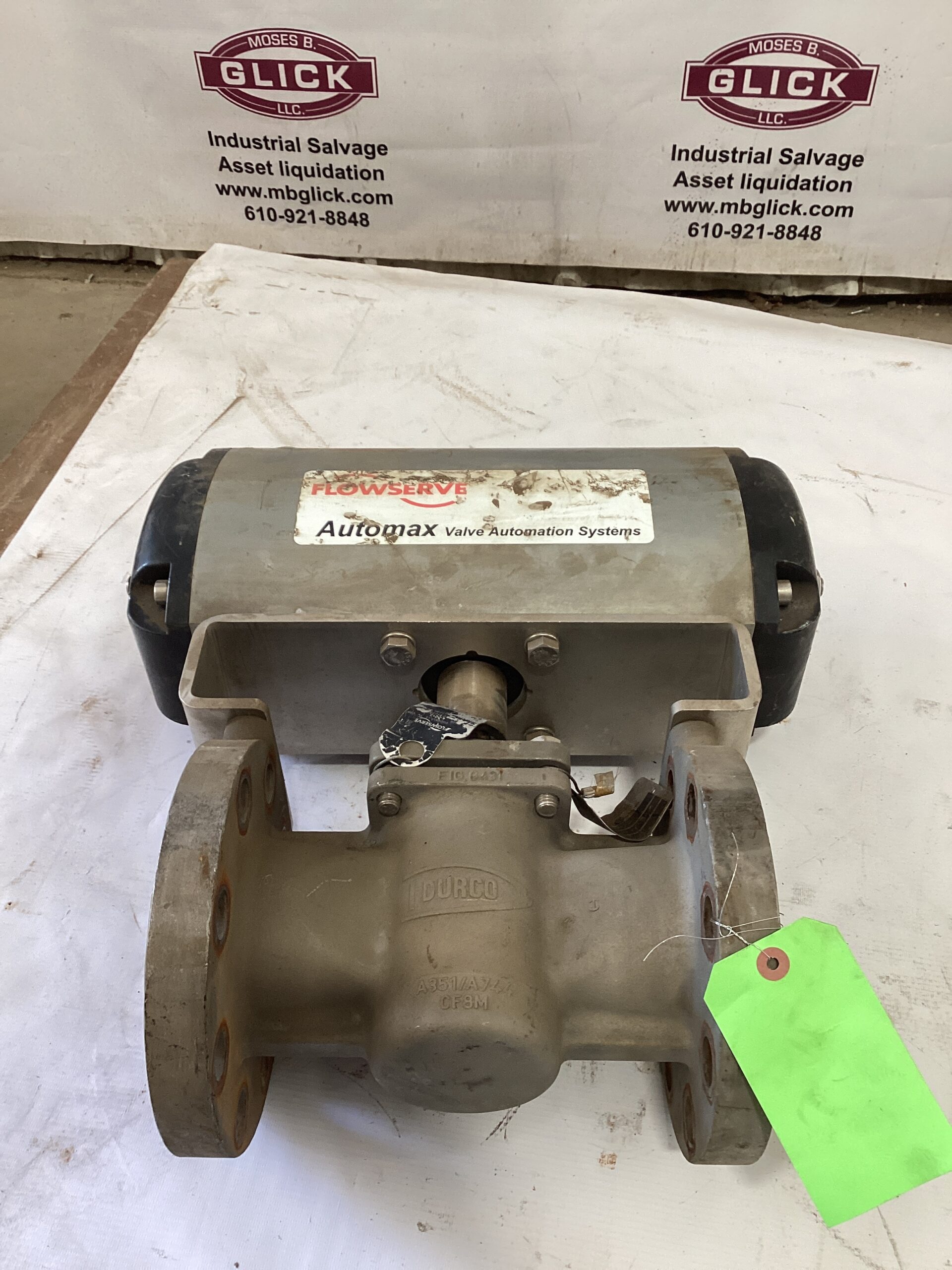 Flowserve Durco 3” Plug Valve Figure # G431 Worcester Actuator – Moses ...