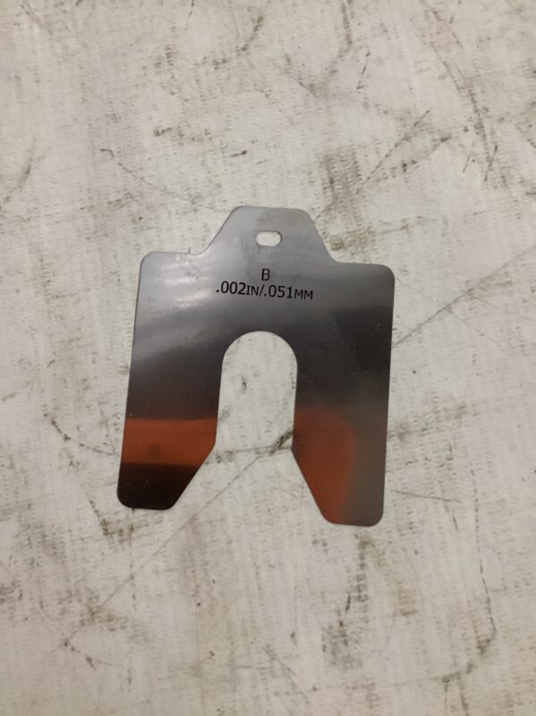 ACCUSHIM B.002 Stainless Slotted Shim Stock 3” x 3” x .002” NIB of 123 - Image 2