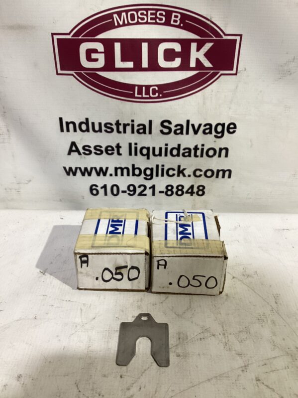 DMR .050-OA A.050 Stainless Slotted Shim Stock 2” x 2” x .050” -120pcs NIB