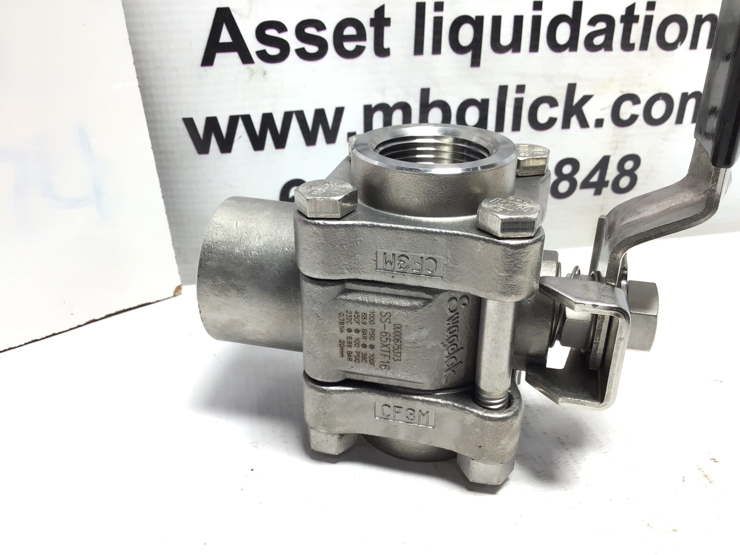 Swagelok CF3M SS-65XTF16 Stainless Steel Ball Valve – Moses B. Glick