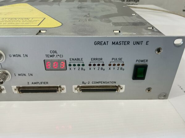 Bruker W1522066 Great Master Unit E 230V 50/60Hz Amplifier
