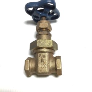 Nibco T-136/T-126 3/8in Gate Valve - Bronze, Non-Rising Stem, Union Bonnet, Threaded 039923619761