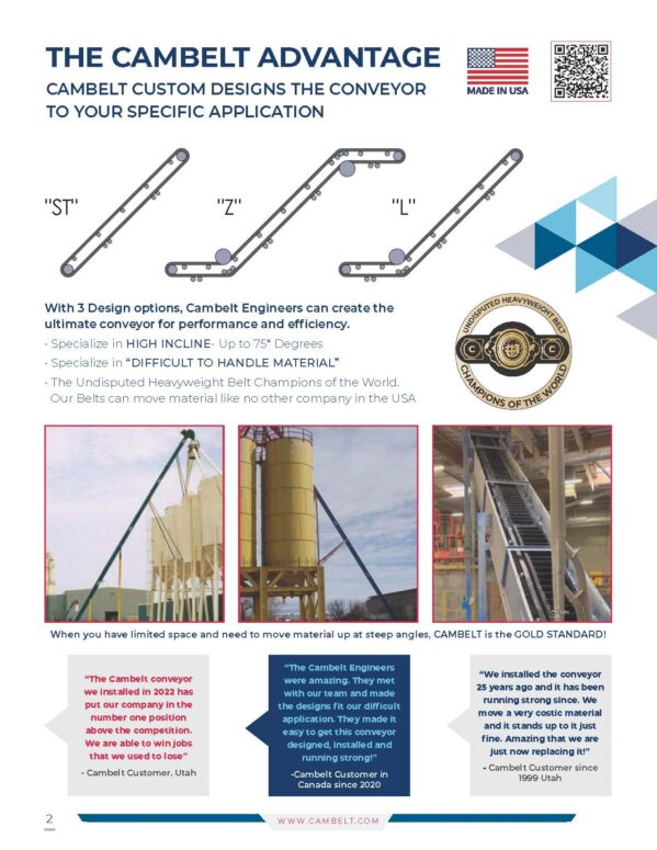 Cambelt CF2415Z Enclosed Belt Conveyor CamFlex – Heavy-Duty, Dust-Tight Material Handling - Image 4