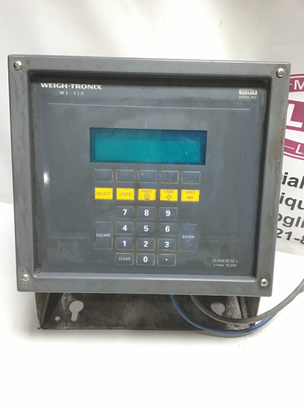 Weigh-Tronix WI-130 Scale Indicator Weight Display Data Controller 120VAC 0.5A 50/60Hz