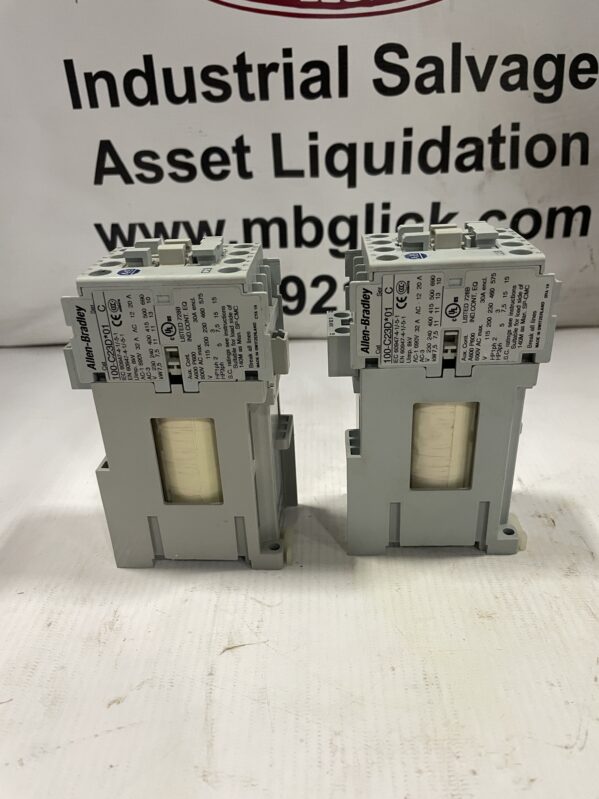 Allen-Bradley 100-C23D*01 Ser C 3 Pole IEC Contactor 24VDC 23A -Lot of 2 - Image 3