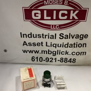 Green Illuminated Indicator Light 120V -NIB