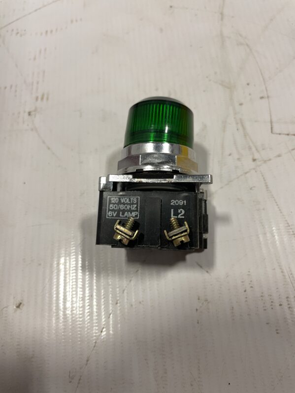 Green Illuminated Indicator Light 120V -NIB - Image 2