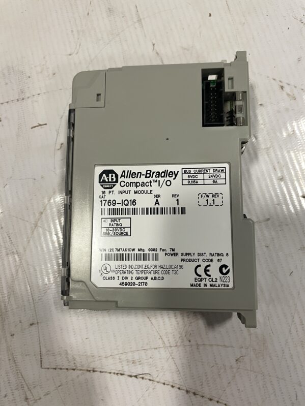 Allen-Bradley Compact I/O 1769-IQ16 Ser A 16 PT. PLC Input Module -NIB - Image 5