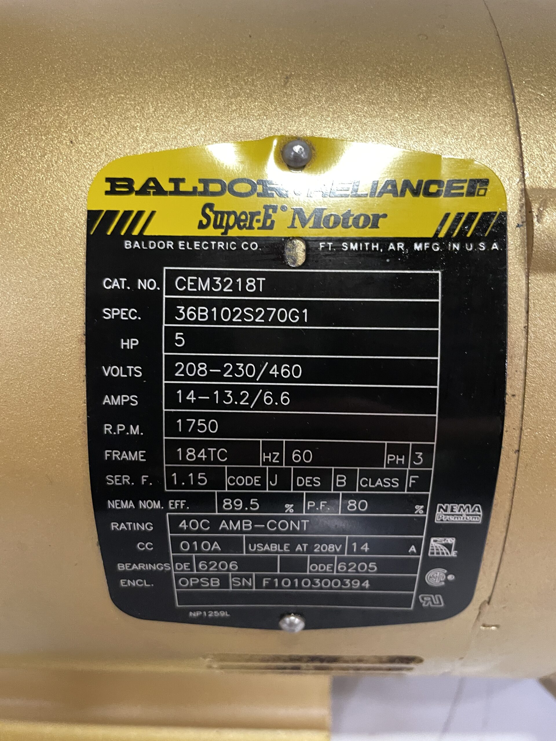 Vickers 25V21A 1A22R Hydraulic Vane Pump 5HP 1750RPM 3PH - Image 5