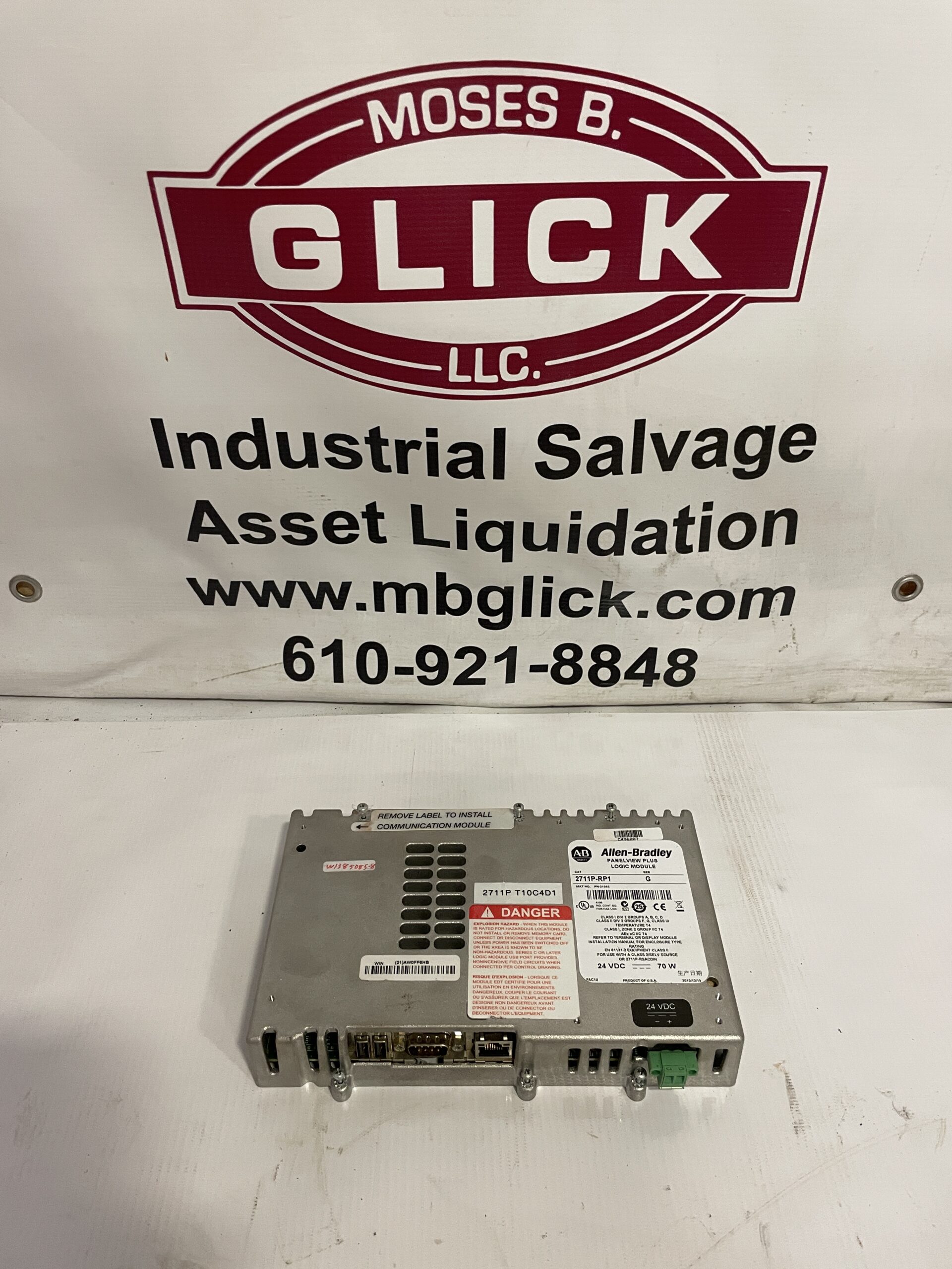 Allen-Bradley 2711P-RP1 Ser G Panelview Plus Logic Module 24VDC