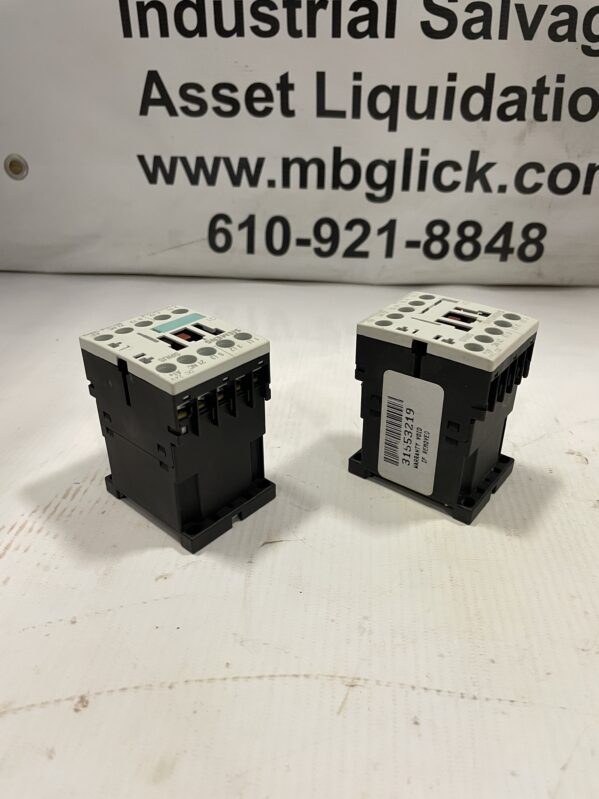 Siemens 60947-4-1 IEC Contactor 22A AC-1 9A AC-3 -Lot of 2 - Image 3