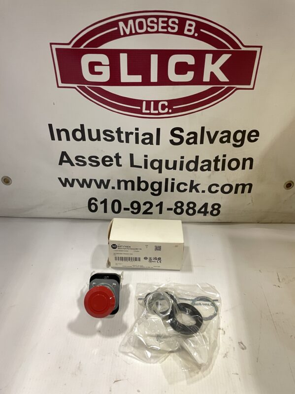 Allen-Bradley 800T-FX6D4 30mm Push-Pull E-Stop Pushbutton 2-Position -NIB