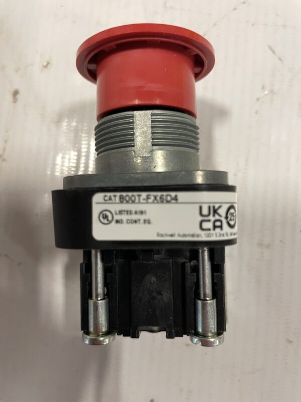 Allen-Bradley 800T-FX6D4 30mm Push-Pull E-Stop Pushbutton 2-Position -NIB - Image 3