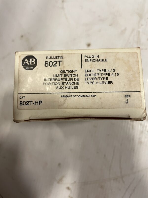Allen-Bradley 802T-HP Ser J Rotary Lever Limit Switch 120-600V 72-120V -NIB - Image 5