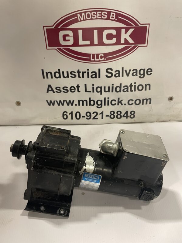 LEESON 985.616F 90V DC Gearmotor 1/8hp 11:1 167RPM