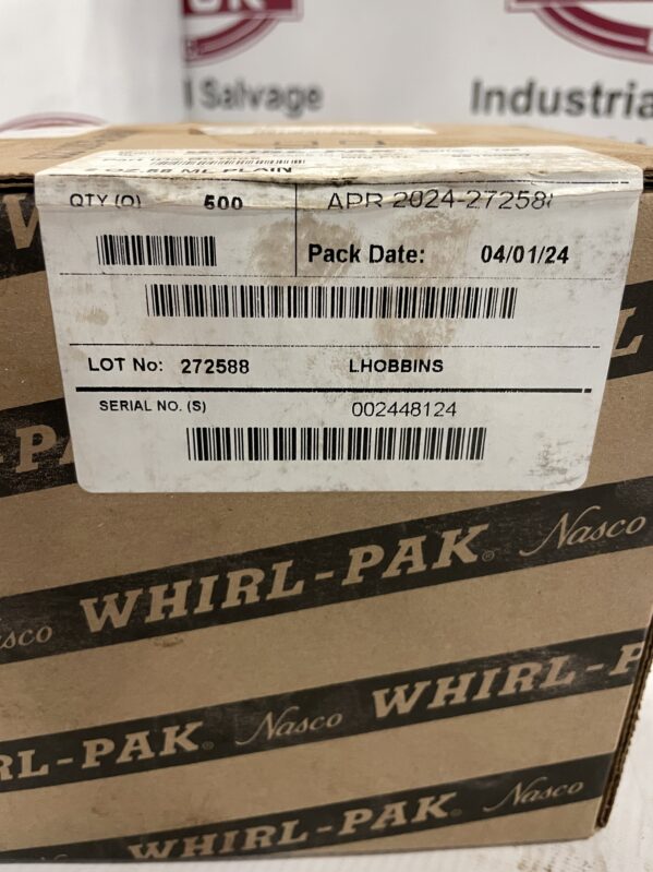Whirl-Pak B01009 Polyethylene Sample Bag 2oz 3” x 5” 99100007 -NIB of 500 - Image 2