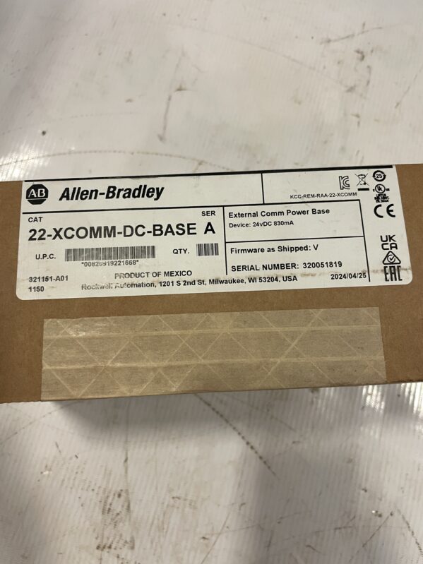 Allen-Bradley 22-XCOMM-DC-BASE External Communication Power Base 24VDC -NIB - Image 4