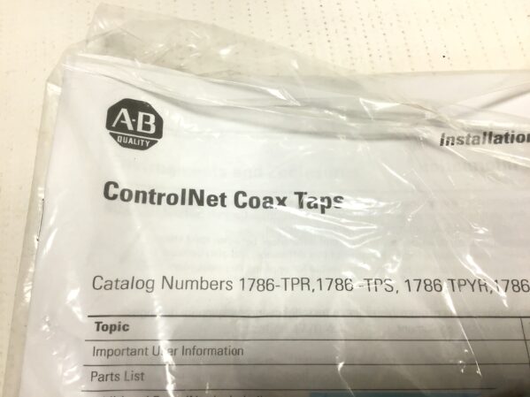 Allen Bradley 1786-TPR - 97264081 ControlNet Coax Taps Cable Seriec C - Image 4