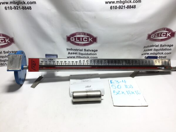 K-TEK KM26TF/SS4/H1/CST-SR41/34 - KM26-0011-1 Magnetic Level Gauge