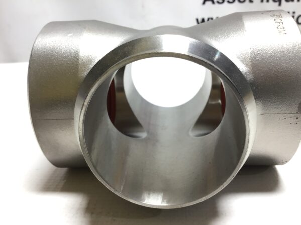 Parker CF-3M Four Way Socket Weld Pipe Fitting Unequal Cross Stainless Steel - Image 3
