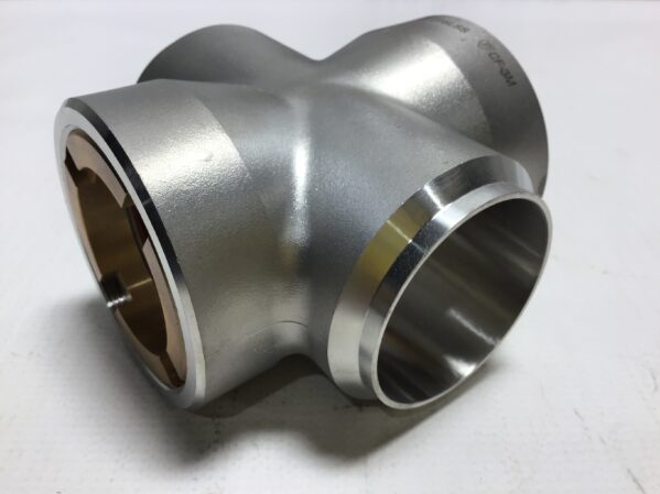 Parker CF-3M Four Way Socket Weld Pipe Fitting Unequal Cross Stainless Steel - Image 6