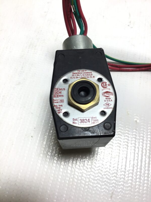 Herion 8111706 Solenoid with Norgren 9601430 Brass Valve 1/2" NPT - Image 4