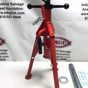 Ridgid Portable V-Head Folding Pipe Jack Stand Adjustable Height