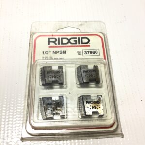 Ridgid 37960 Alloy Pipe Dies 1/2"NPSM 14 TPI-RH for 0R/11R/00R/111R/12R/30A/31A Threaders