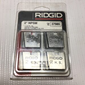 Ridgid 37985 Alloy Pipe Dies 2"NPSM 11-1/2TPI-RH for 0R/11R/00R/111R/12R/30A/31A Threaders
