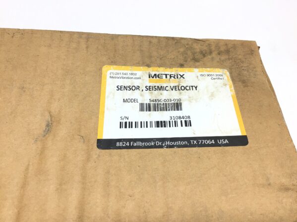 Metrix 5485C-003-010 High-Temperature Velocity Transducer Sensor - Image 5