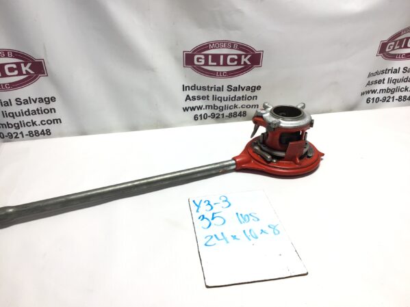 Ridgid 65-R Manual Receding Pipe Threader 1-2" In NPT Capacity 15"Handle & Dies