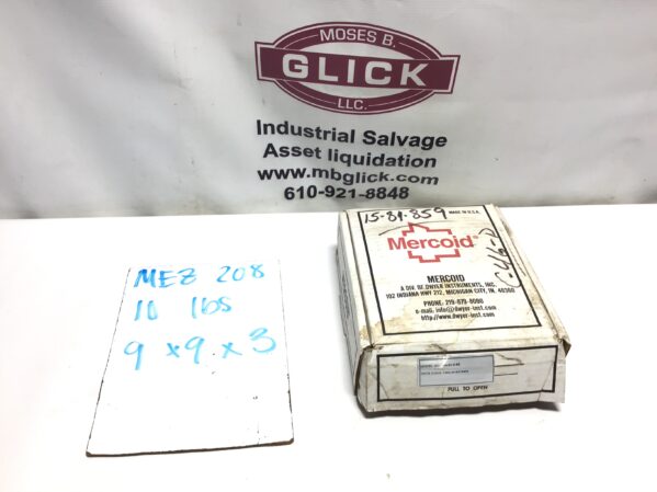 Mercoid DA-21-3-5S Differential Pressure Switch 60 PSIG