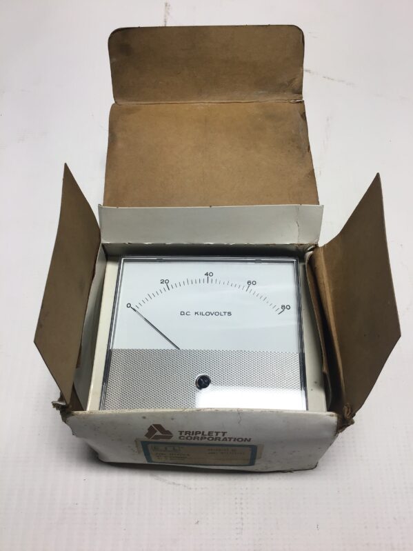 Triplett TR/420-G DC Volts Panel Meter 0-80KVDC 0-200UADC - Image 2