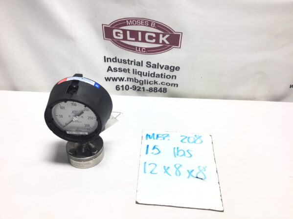 Wika K33-7005-PG Pressure Gauge 1/2" NPT 316 Stainless Steel Tube and Connection