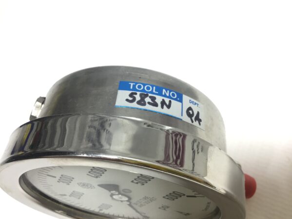 Mc Daniel Controls 583N Pressure Gauge 316 Stainless Steel Tube and Socket 0-6000 PSI - Image 3