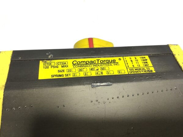 Conbraco Industries Inc Size 40 CTD-CTS CompacTorque Pneumatic Air Actuator 120PSIG Max  - Image 2