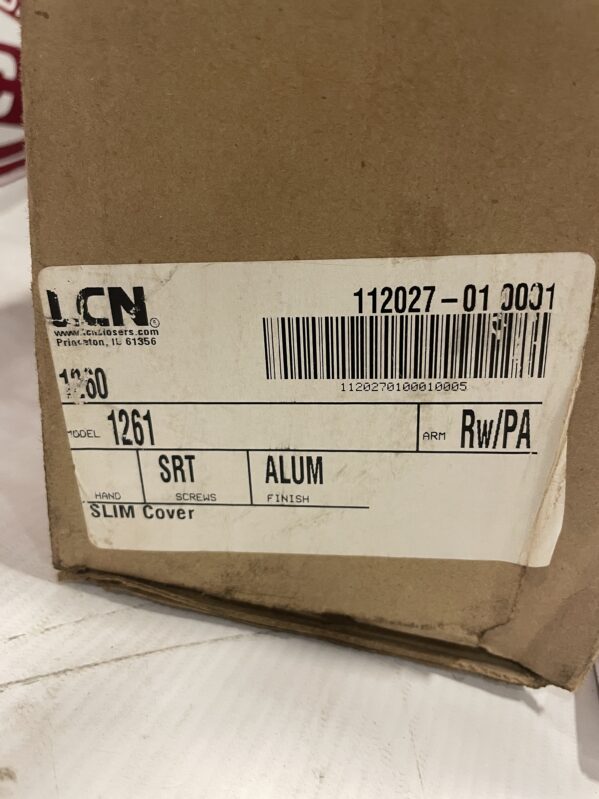 LCN 1261 Slim Cover Aluminum Door Closer 112027-01 001 -NIB - Image 3