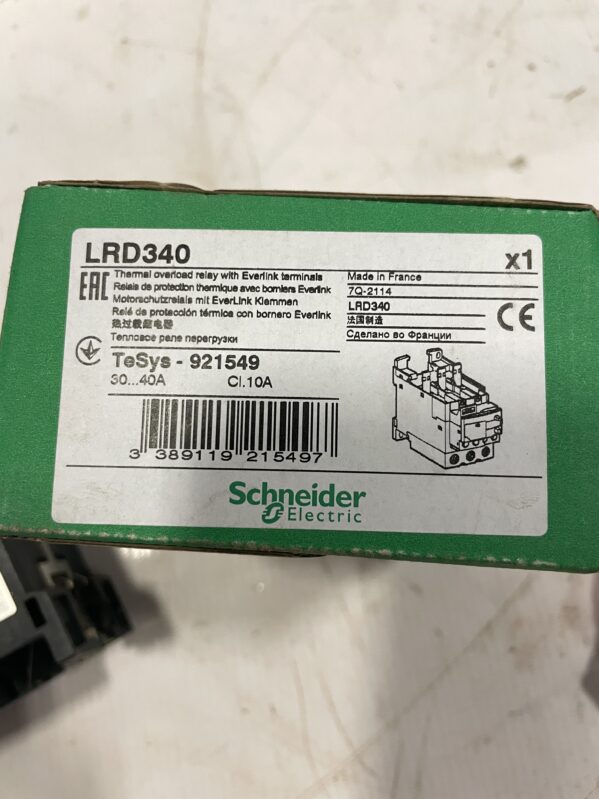 Schneider Electric TeSys LRD340 Thermal Overload Relay 30-40A 600V -NIB - Image 6