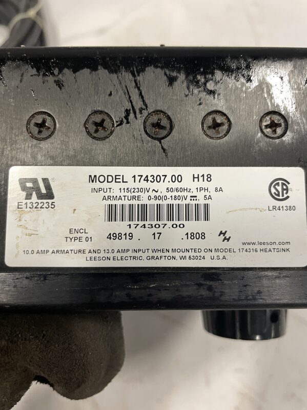 LEESON Speedmaster 174307.00 H18 DC Motor Speed Controller 0-90/180V - Image 3