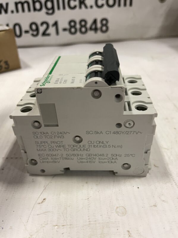 Schneider Electric MG24153 50A 3 Pole Circuit Breaker 240V 480Y/277V -NIB - Image 5
