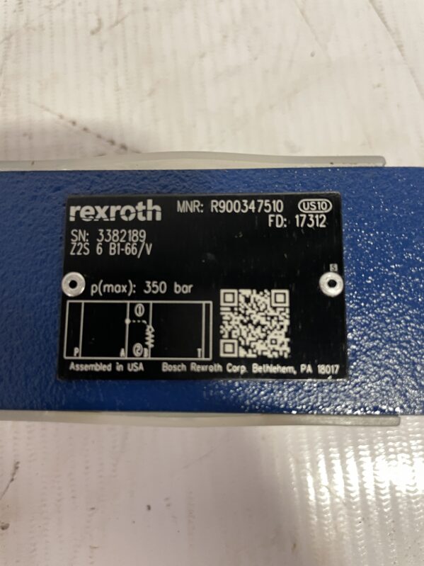 Rexroth R900347510 Hydraulic Check Valve 5076psi - Image 6