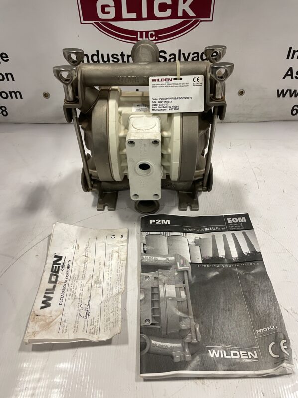 1" Wilden 02-10250 P2/SSPPP/FSS/FS/SFS/0070  Stainless Double Diaphragm Pump
