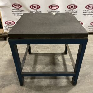 36” x 36” x 5” Granite Surface Plate with Stand .0006 Grade B Class 1