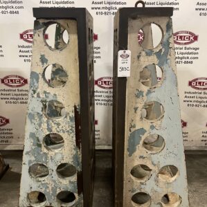 Pair of Large Machinist's Workholding Angle Blocks Fixture Set 24"x28"x60"